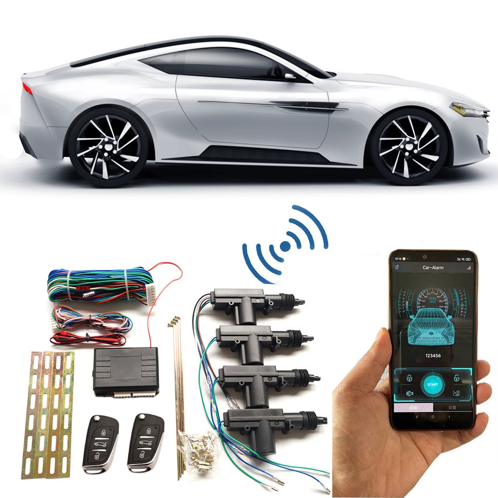 Car Remote Central Locking System Keyless Entry Car Alarm System Remote Central Kit Anti-Theft Door Lock